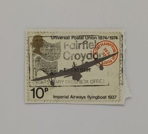 UNIVERSAL POSTAL UNION 1874/1974 IMPERIAL AIRWAYS FLYINGBOAT 1937 10P