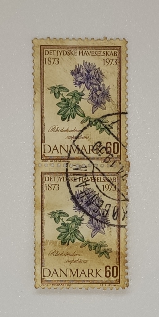 DANMARK STAMPS DETJYDSKE HAVESELSKAB 1873 1973