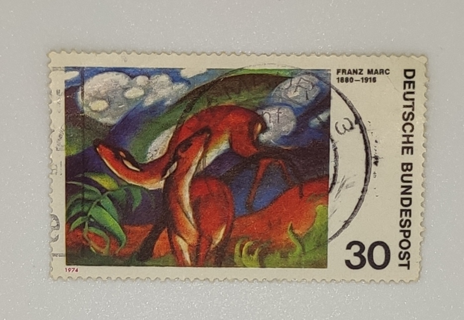 DEUTSCHE BUNDESPOST STAMP FRANZ MARC 1880-1916