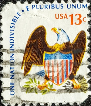 ONE NATION INDIVISIBLE UNUM STAMP