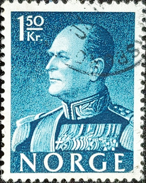 NORWAY 1958 King Olav V