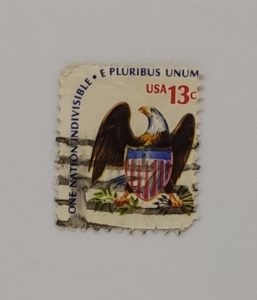 ONE NATIONAL INDIVISIBLE UNUM STAMP