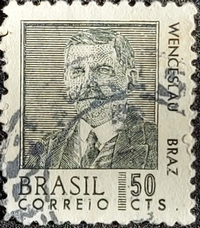 BRASIL STAMP: Pres. Wenceslau Braz