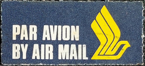 PAR AVION BY AIR MAIL