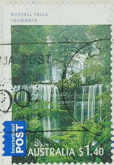 AUSTRALIA STAMP RUSSELL FALLS TASMANIA