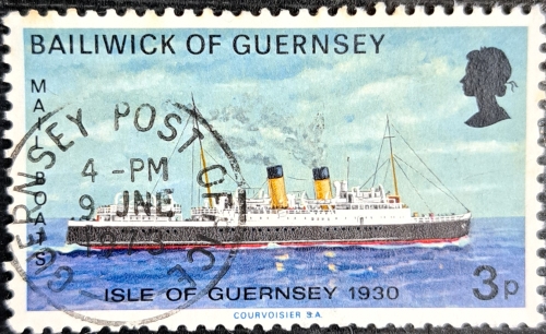 BAILIWICK OF GUERNSEY MAIL BOATS ISLE OF GUERNSEY 1930 3p