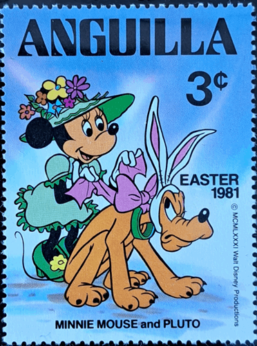 MINNIE MOUSE and PLUTO EASTER 1981