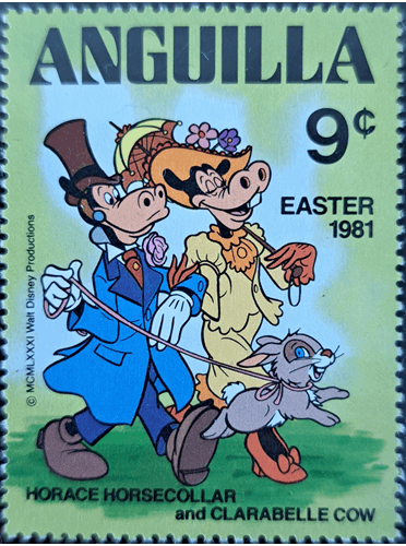 HORACE HORSECOLLAR and CLARABELLE COW EASTER 1981