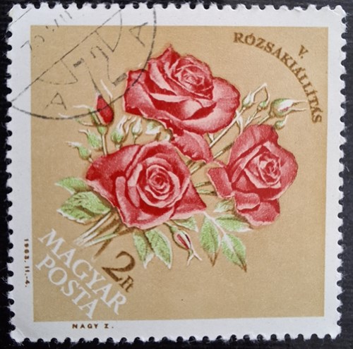Stamp: rozsakiallitas 2 ft of Hungary